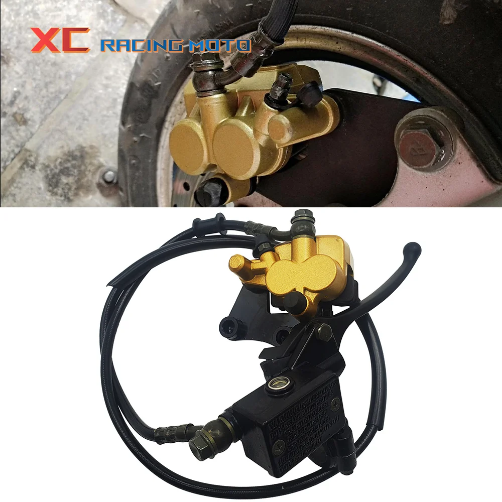 

Front Disc Brake Cylinder Pump Brake Caliper Brake Assembly For 50cc 70cc 90cc 110cc 125cc 150cc Dirt Bike GY6 Scoote Motocross