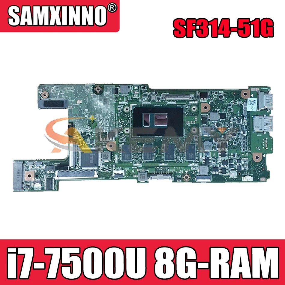 

Материнская плата для Acer Swift3 SF314 SF314-51 CA4DB CA4DB_10L i3/i5/i7, процессор 8 ГБ ОЗУ, протестирована, 100% рабочая Swift N16P5 TMX349-G2 S30-10