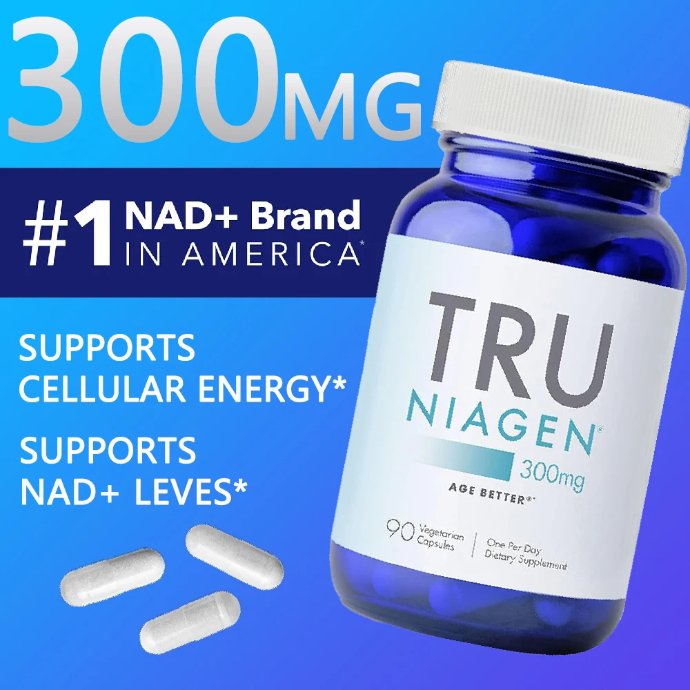 

NAD Plus Supplement 300mg Niagen for Brain, Anti Aging & Cell Regeneration, Supports Cellular Energy with Nicotinamide Riboside