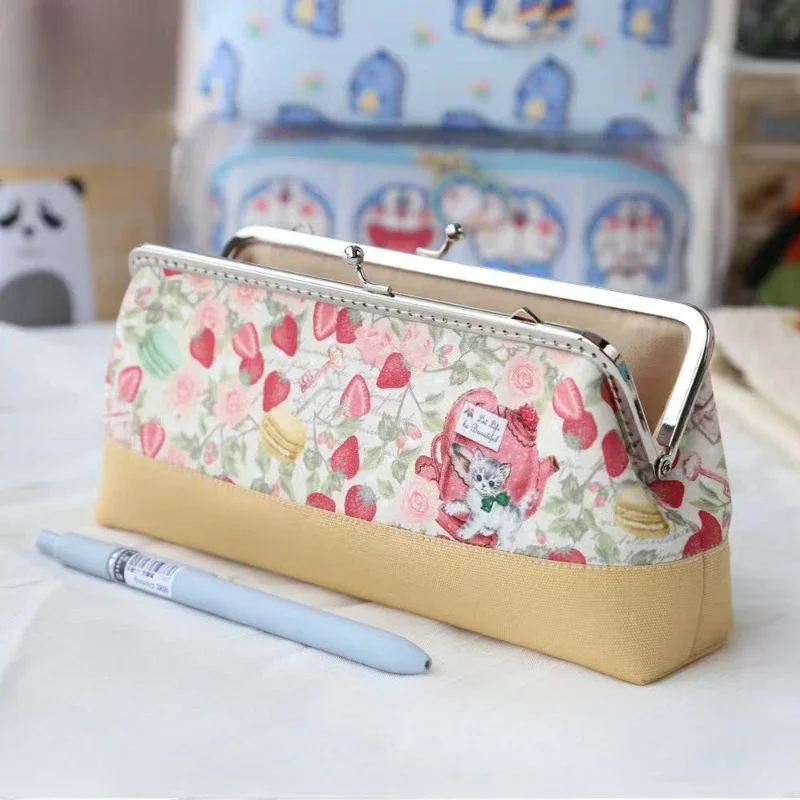 

【Strawberry】Original Handmade Pen Bag Grocery Storage Bag Cute Pencil Case Stationery Supplies Schools & Offices