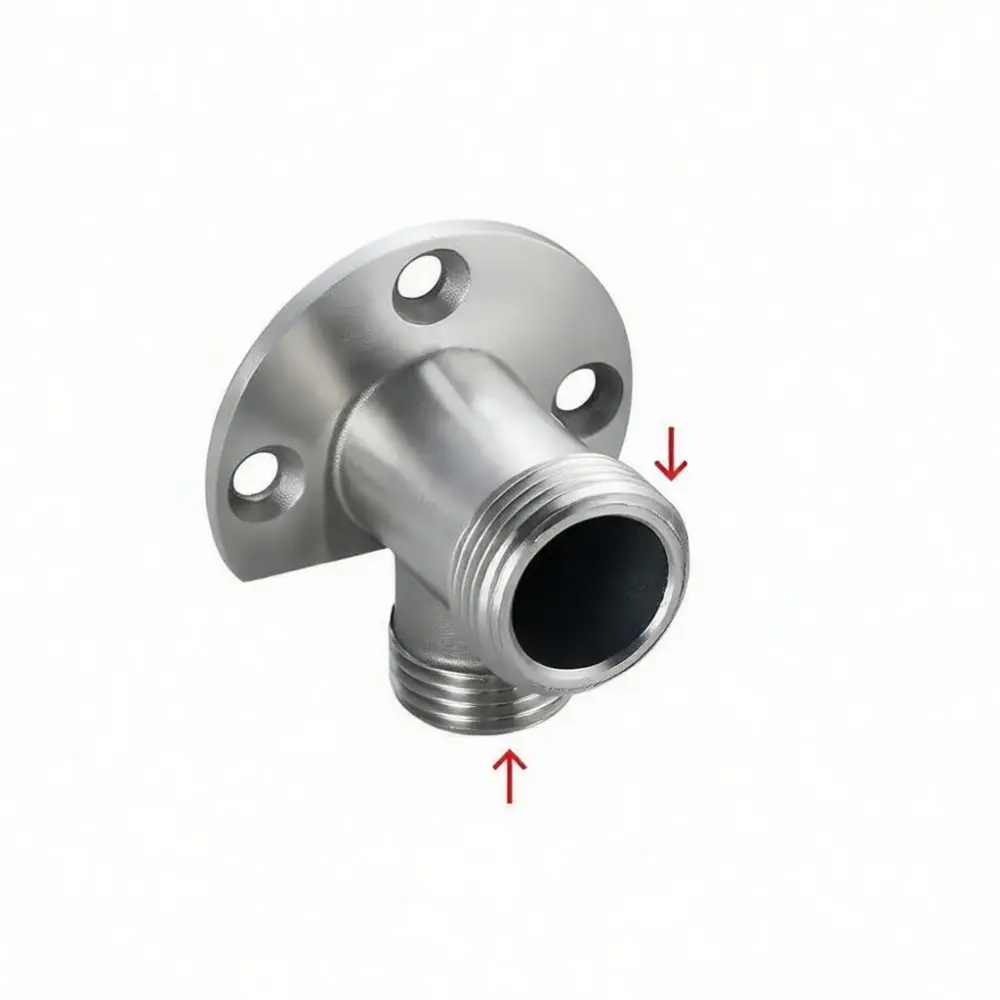 Wall Mounted Shower Faucet Base Adapter Stainless Steel Mixer Conversion Fitting Connector Plumbing Hardware