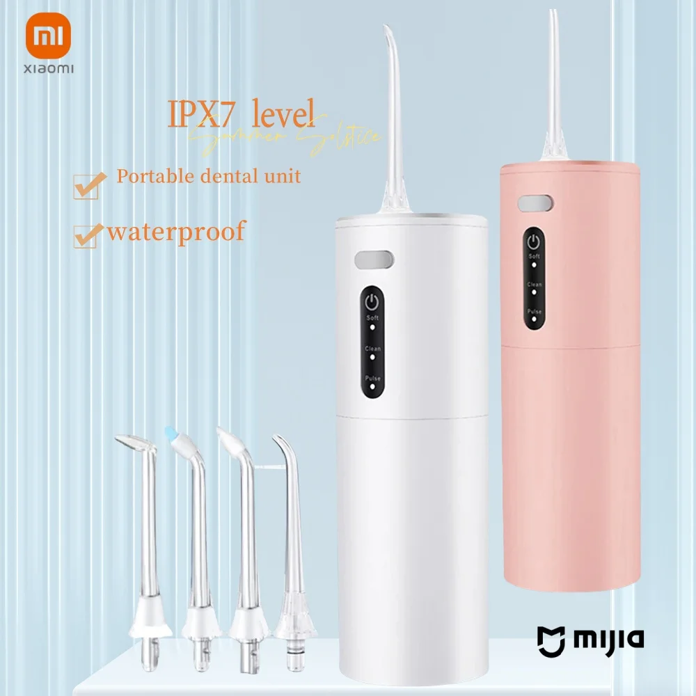 Portable Water Floss USB Rechargeable Oral Irrigator 280ML Electric Tooth Cleaning Device 3 Modes Waterproof Irrigator