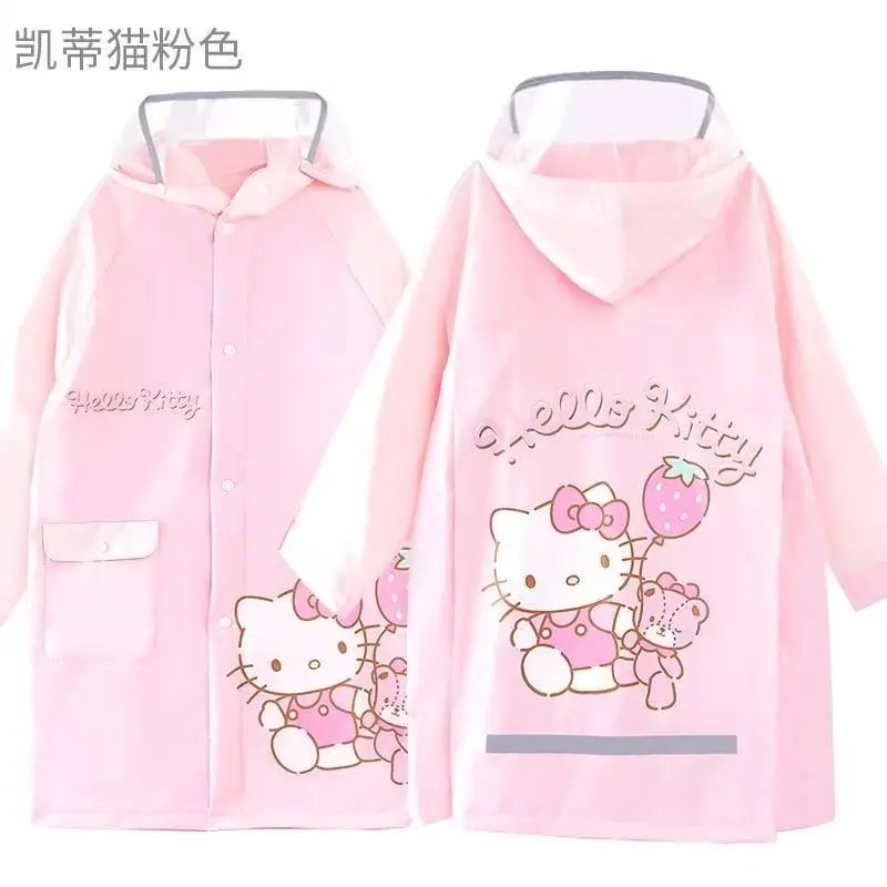 Kawaii Sanrio Kuromi My Melody Hello Kitty Simpatico cartone animato Bambino Impermeabile Studente Poncho All'aperto Prova di acqua Anime Periferico Regalo