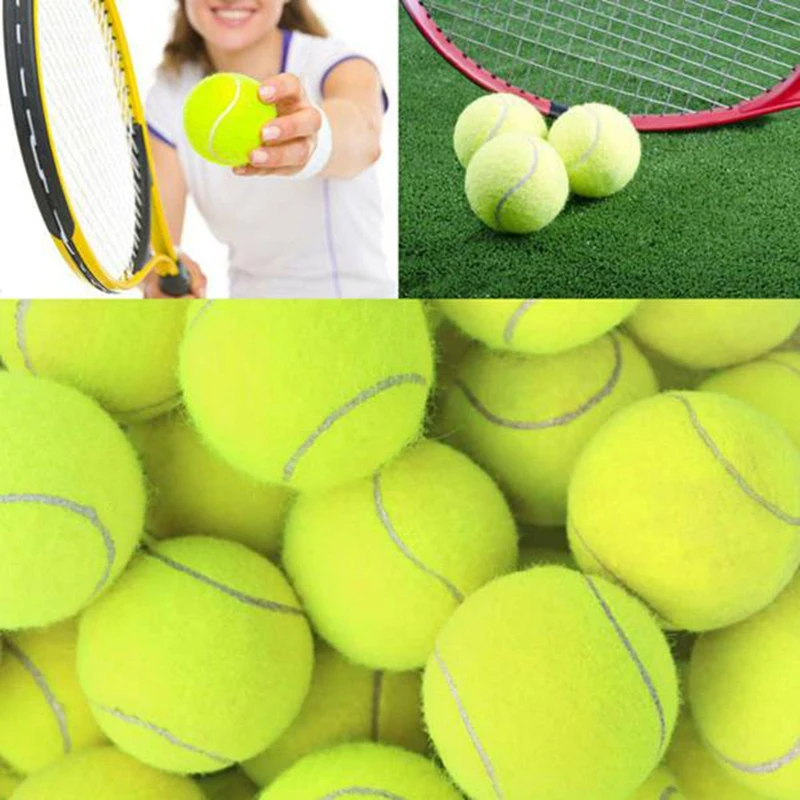 6Pcs Pack Tennis Balls Wear-Resistant Elastic Training Balls 66Mm Ladies Beginners Practice Tennis Ball