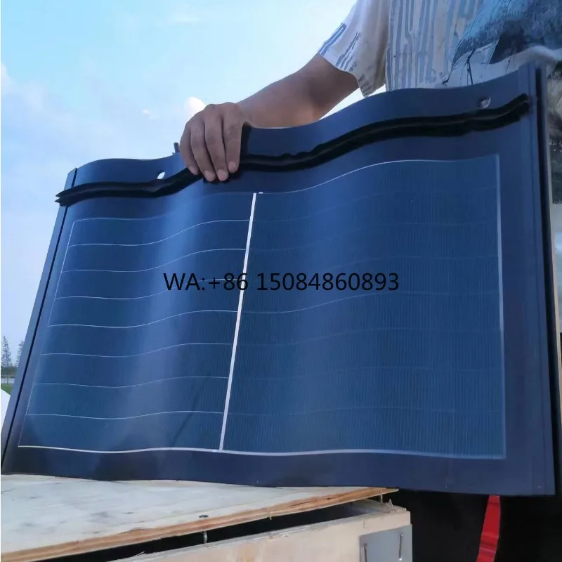Solar Roof Tiles BIPV, 30W High Efficiency, Waterproof, Easy Installation for Home  Solar panel power generation