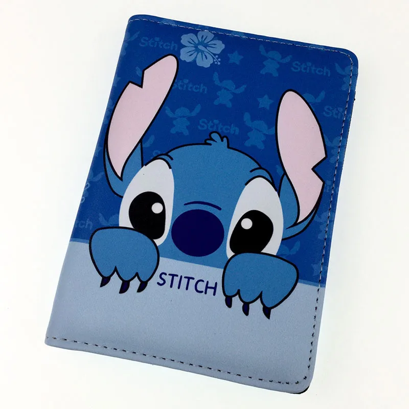 

Disney Stitch Nightmare Before Christmas Anime Passport Wallets Cartoon Handbag Covers Travel Accessories Storage Bag Gift