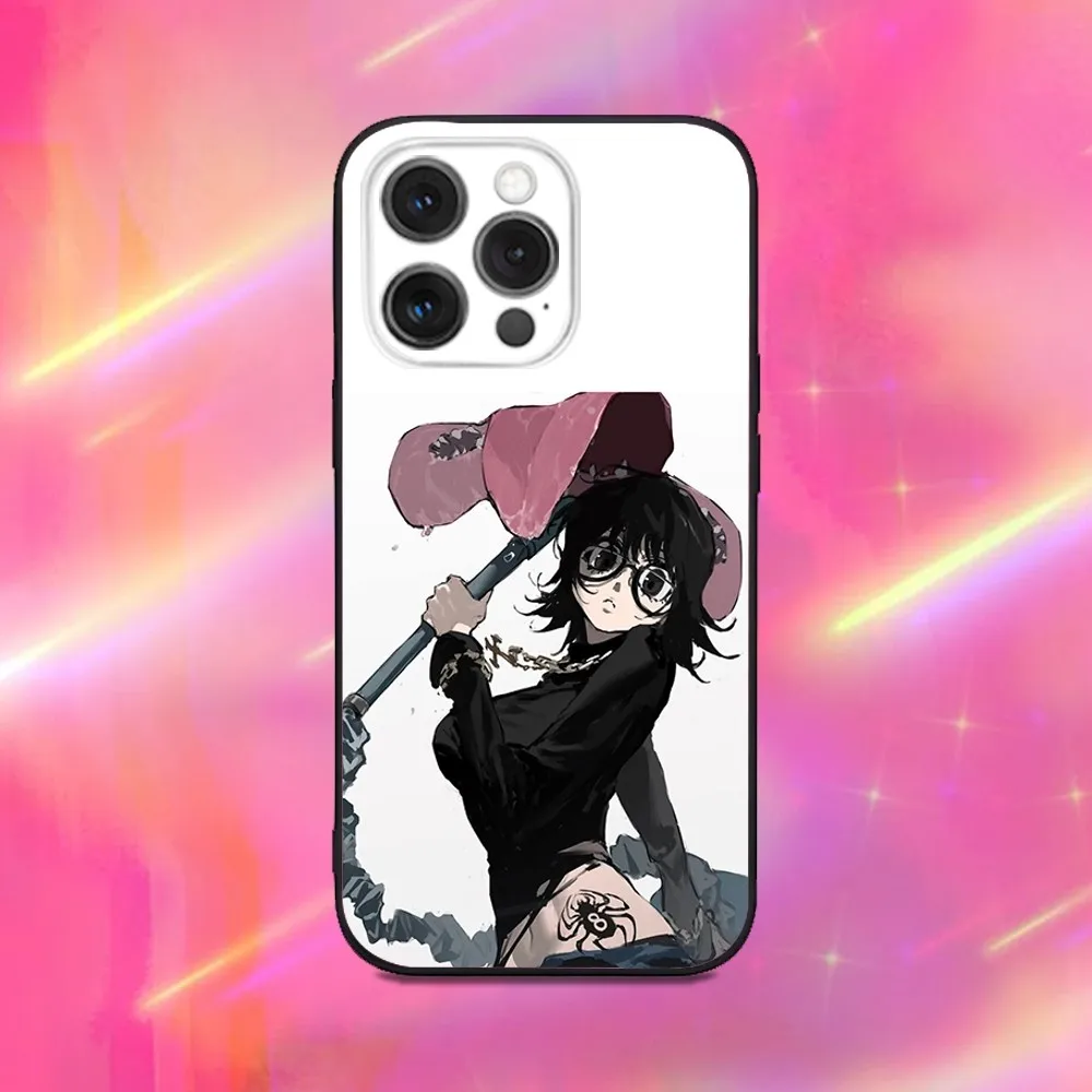 حافظة هاتف S-Shizuku M-Murasaki Anime لهاتف iPhone 16,15,14,13,12,11,Pro,Max,Plus,X,XS,XR,SE,8,7,Mini,Soft Silicone Black Case #3