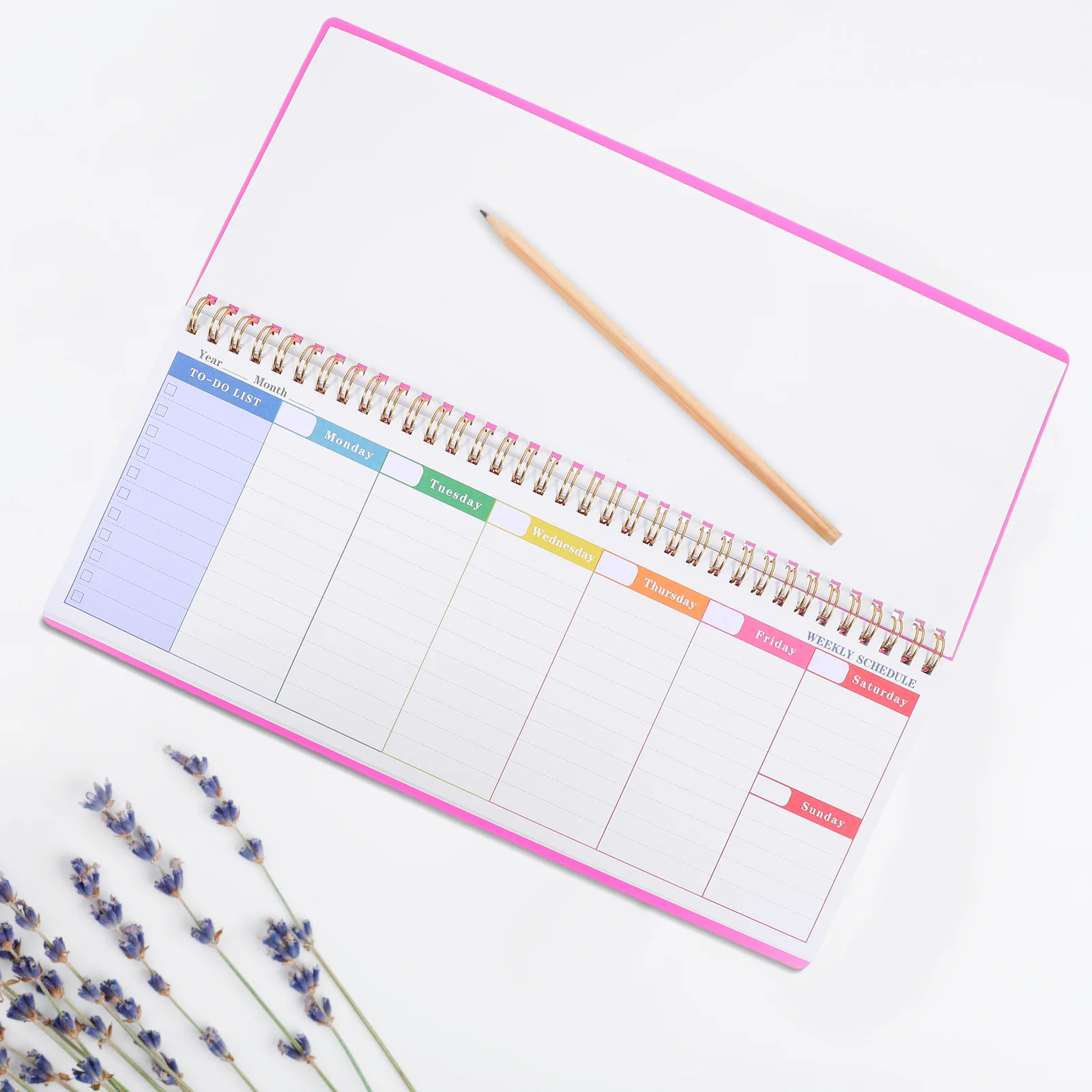 Homeschool Planner Weektijd Tafel om Notebook Tracking Device Budget Werkplanning Pad te doen