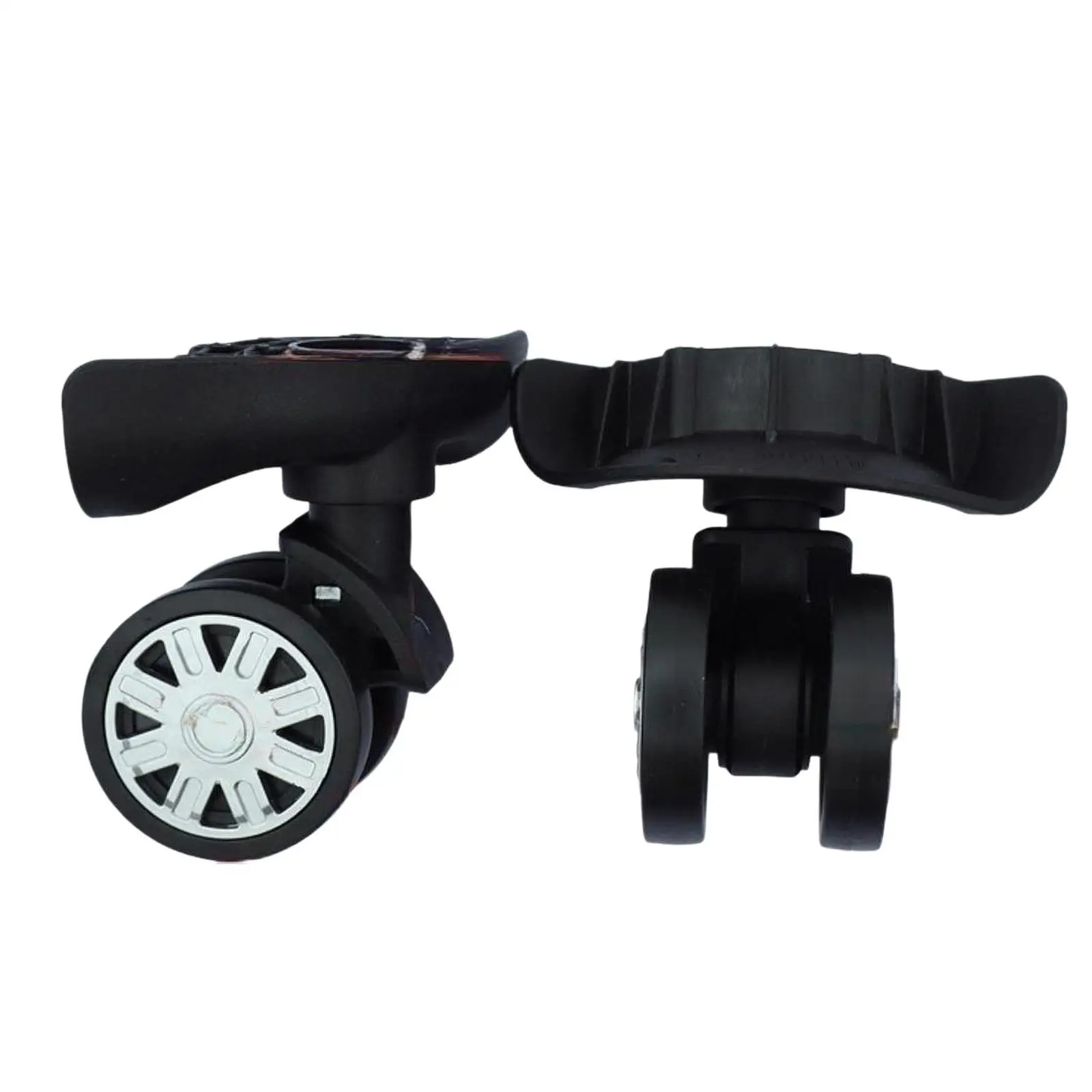 1 Pair Luggage Suitcase Wheels Durability Mute Multipurpose Sturdy Wear Resistant Repair Parts 360 Degree Swivel Replacement