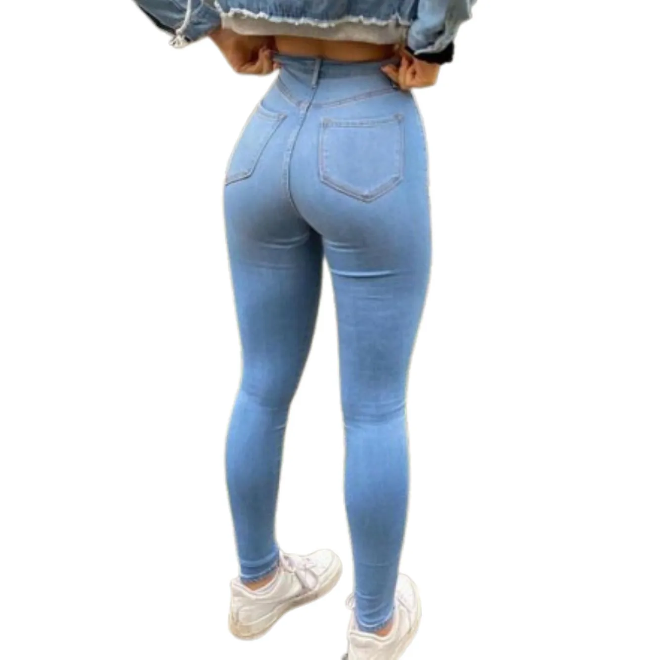 Vaqueros con culo curvo para mujer, pantalones vaqueros de cintura alta con realce de glúteos, elásticos, súper buenos, elásticos, Columbia, pantalones vaqueros con culo afilados, chica alta