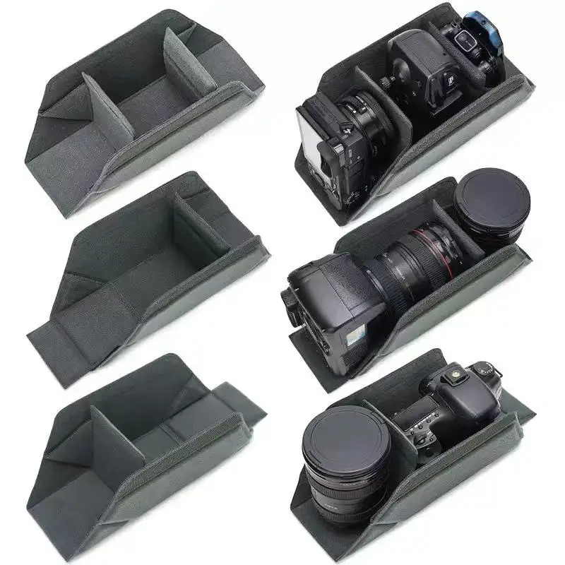 New New Foldable Camera Lens Inner Bag Moisture-proof Interior Dividers SLR Liner Bag Protective Equipment Padded Compartments