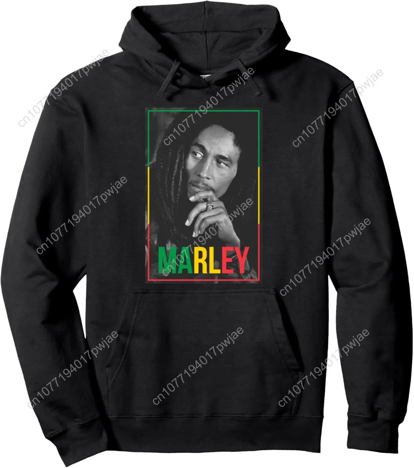 

Official Bob Marley Photo White Pullover Hoodie