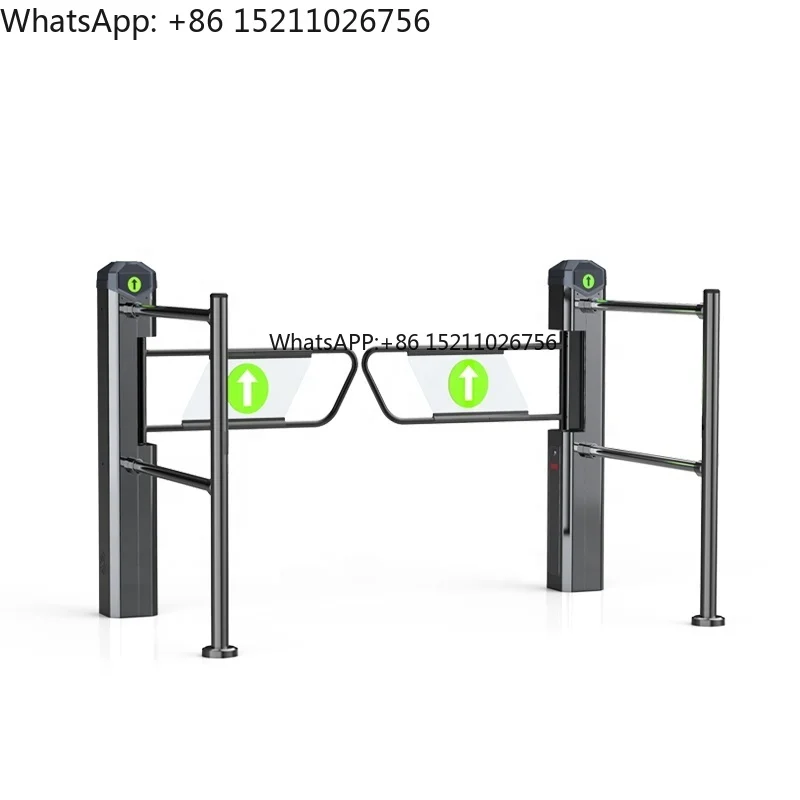 

Supermarket Entrance One Way 6 Poles Swing Gate Supermarket Automatic Optical Access Control Swing Gate