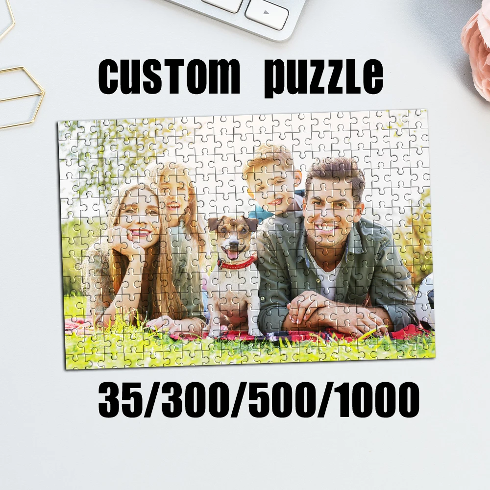 35/300/500pcs  home Custom Picture Mosaic Personalized Poster For Children Toy Gifts for Commemorative or Special Occasi
