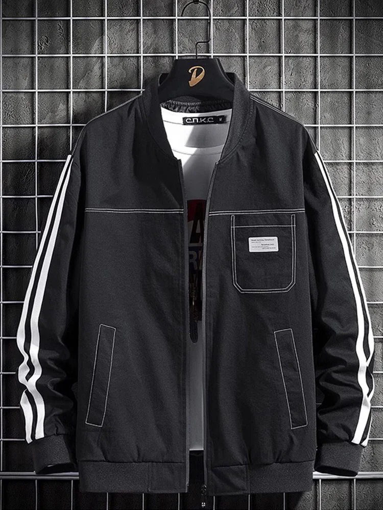 

Мужская повседневная бейсбольная куртка на флисовой подкладке, осенне-зимняя модная утепленная верхняя одежда с множеством карманов