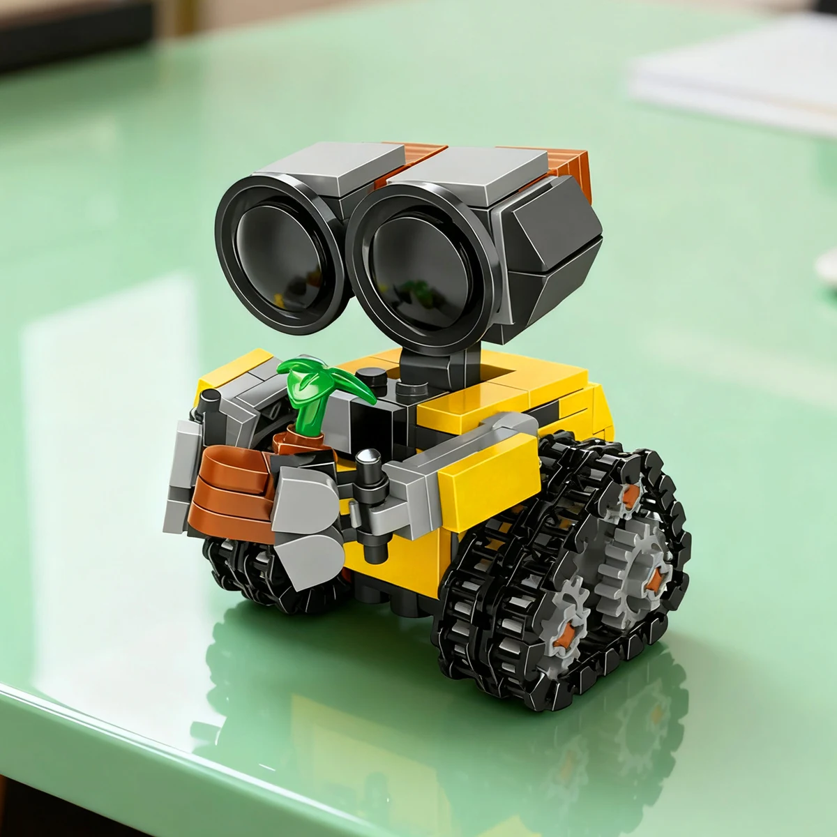 Serie de películas de dibujos animados, Robot bonito, Droid, ciencia ficción, MOC, galaxia, figura espacial, modelo técnico, bloques de construcción, ladrillo, juguete para regalo Diy