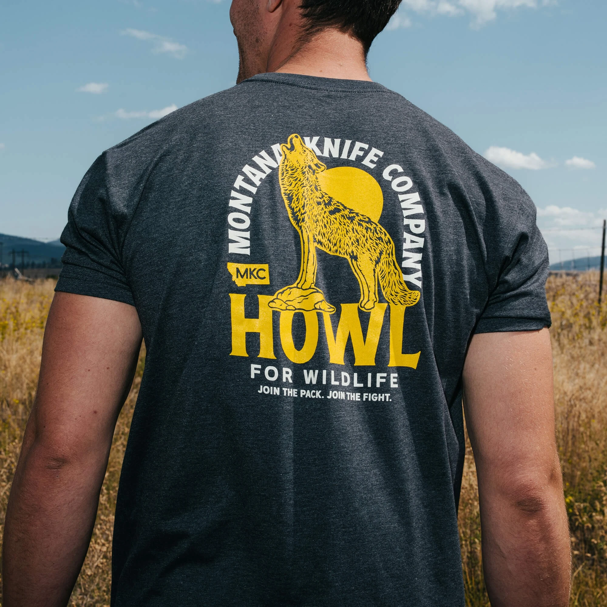 MKC X HOWL FOR WILDLIFE TEE Tactical T-Shirt High-end Luxury Unisex Style Both of Men and Women