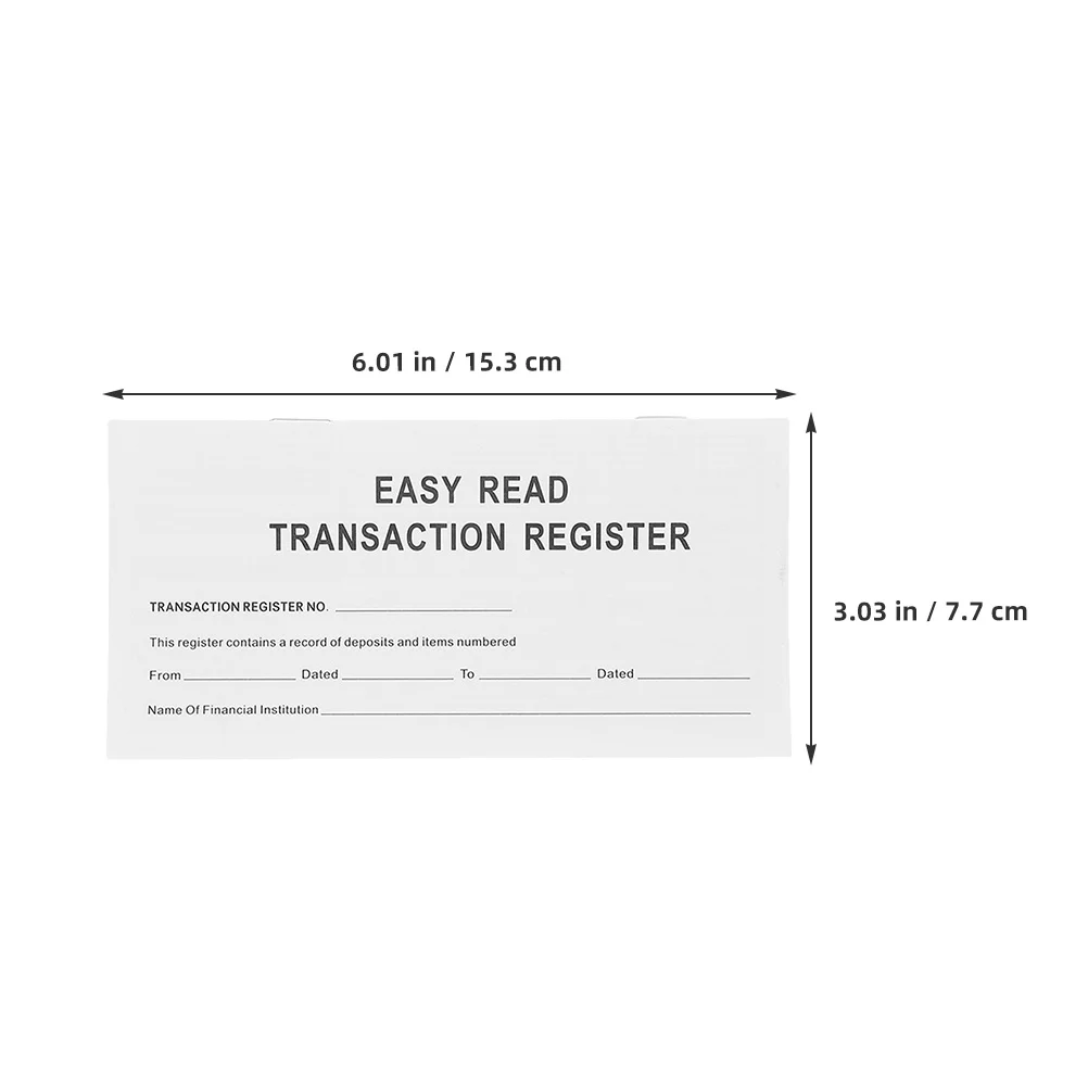 10 pz Checkbook Register Blank Notebook finanziario Libro contabile portatile per il monitoraggio delle transazioni con calendario 2024-2026