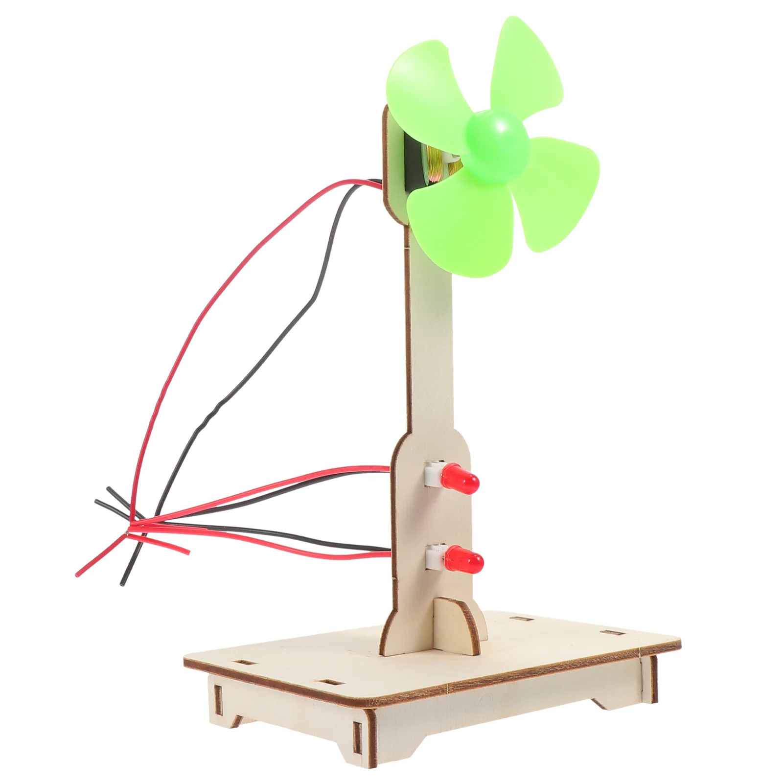 Experimental Toy Hand-made Wind Generator Mini Students Educational Teaching Model Wood Toys Primary School