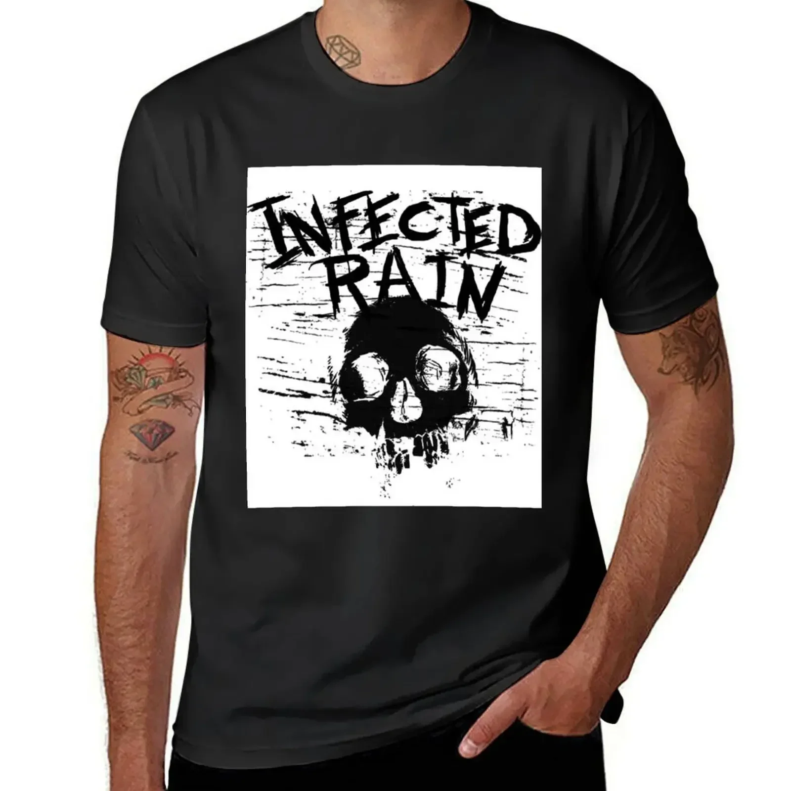 Infected Rain sksks T-Shirt boys whites for a boy black t-shirts for men