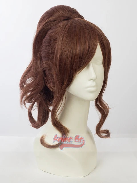 Anime Sailor Jupiter Kino Makoto peruka do cosplay brązowy kucyk mp 002978