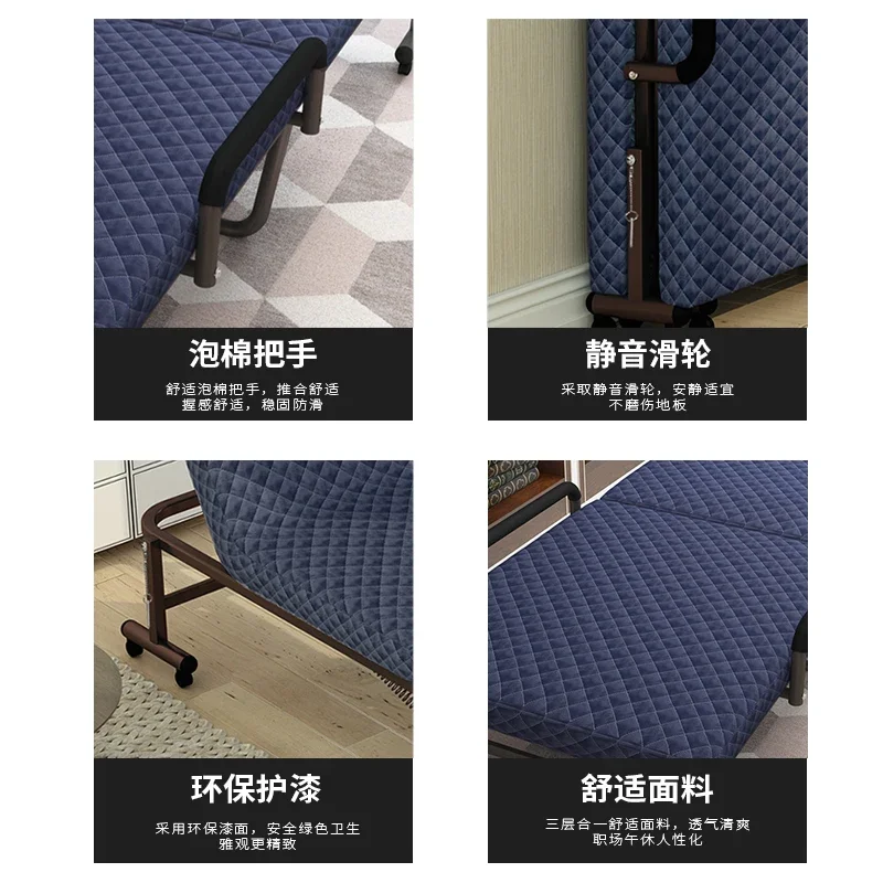 Export Japan folding bed free installation office nap bed single duty