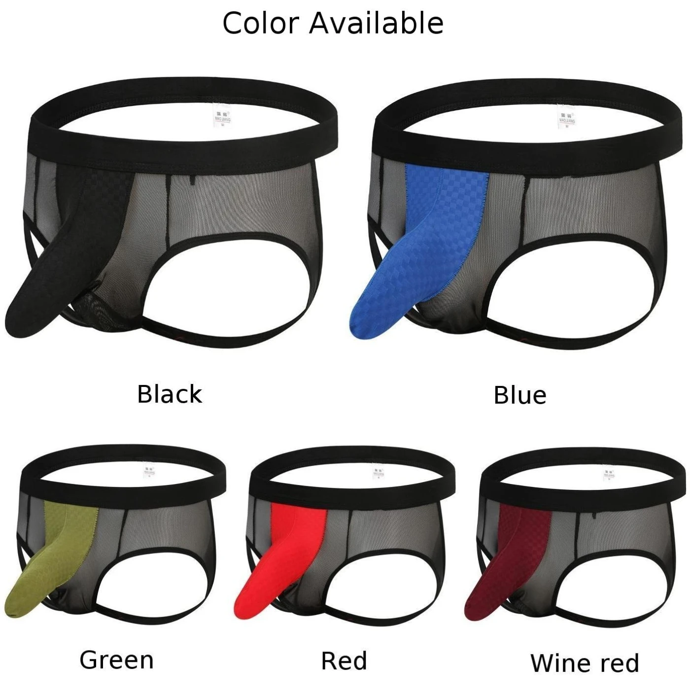 لملابس مريحة، ملابس داخلية مثيرة، سراويل داخلية قابلة للتنفس، ملابس داخلية جديدة من القطن + النايلون، حقيبة شبكية للارتداء المثيرة #4