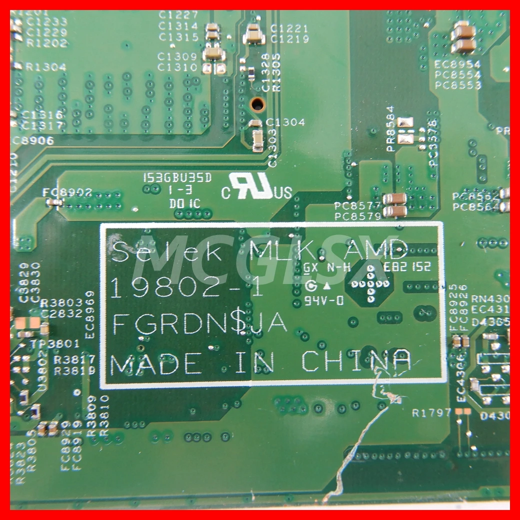 Imagem -04 - Placa-mãe do Portátil para Dell g5 se 5505 198021 Placa-mãe com R54600h R7-4800h Cpu Rx5600m-v4g Gpu 100 Testado ok