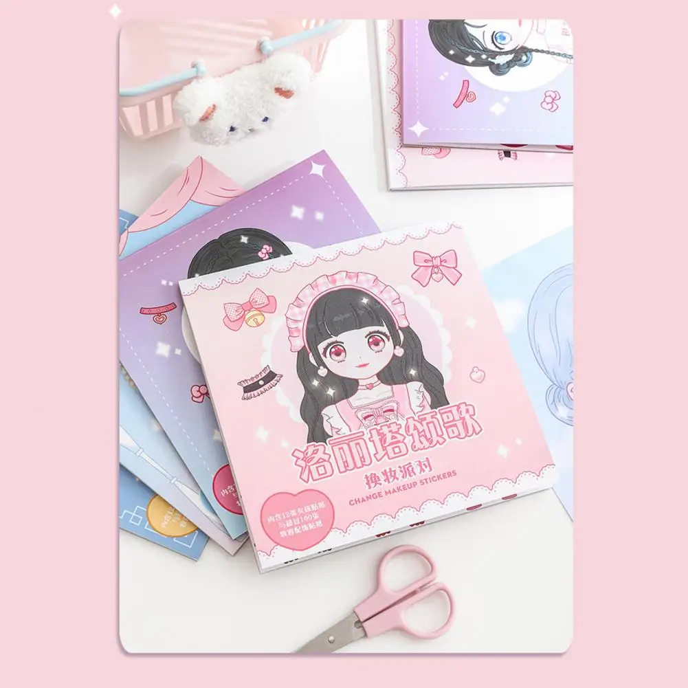 Enhance Creativity No Residue Princess Make-a-face Sticker Gift Rewards