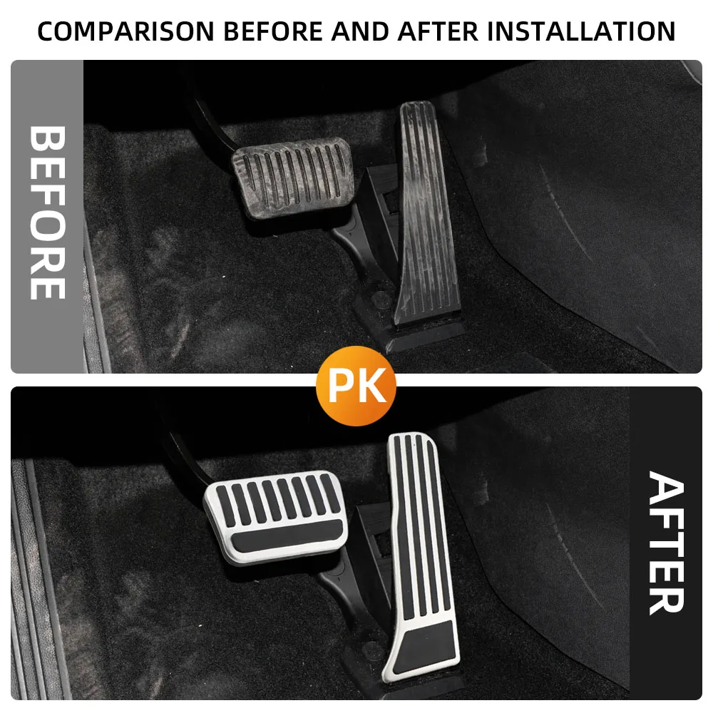 Für BYD Seal U Song Plus DM-i EV 2023 2024 2025 Edelstahl Auto Gaspedal Bremspedale Anti-Rutsch-Kraftstoff Fußpedal Abdeckungen – Detail 1