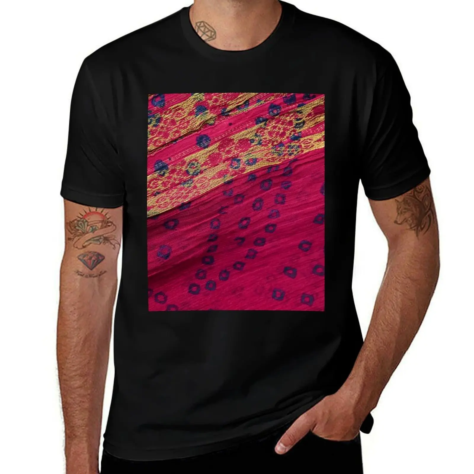Indian saree bollywood T-Shirt Casual Loose Fit Short Sleeve T-Shirt