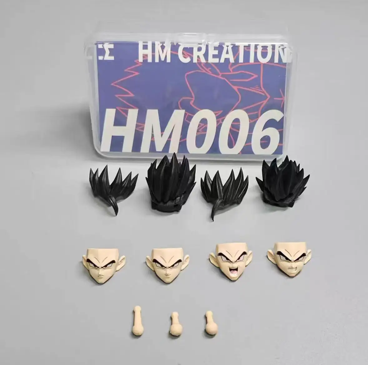 

Оригинальный набор аксессуаров HM Studio Dragon Ball SHF: голова Годжана и Гохана-Черного Гохана (1/12)