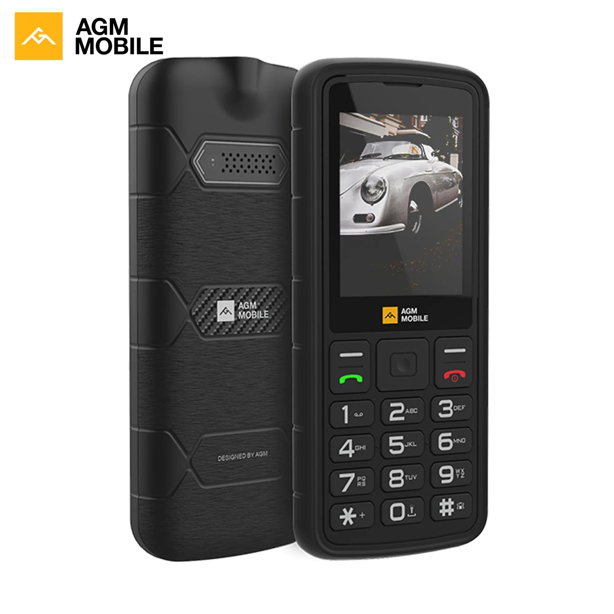 

[Lead Time: 3 Days] AGM M9 4G Rugged IP68/IP69K telephone Ergonomic User Friendly Fast Dial Dual SIM button feature phone