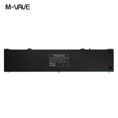 Imagen 2 del producto M-VAVE-Pedal de efectos múltiples para guitarra, recargable, 36 preajustes, 9 ranuras de preamplificador, 8 ranuras para cabina IR, efectos de modulación 3/retardo/reverberación