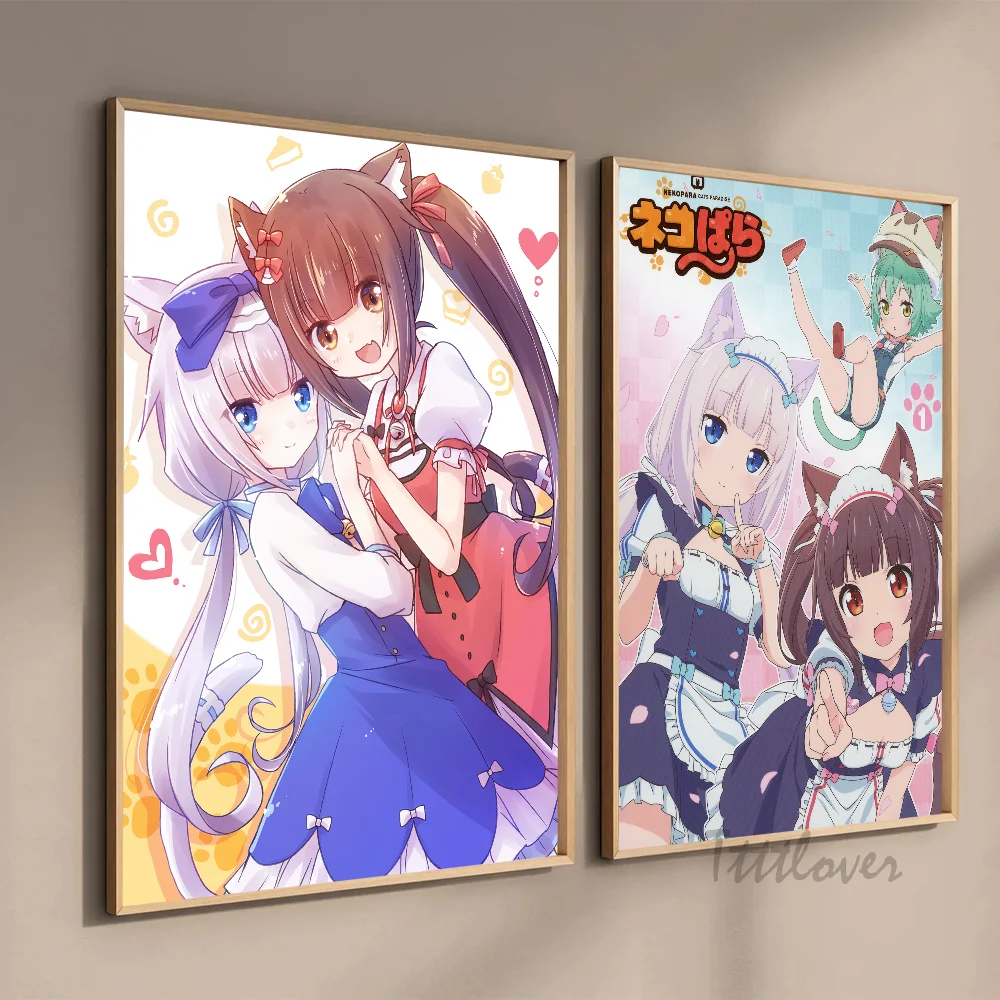 Nekopara Neko Para Anime Poster Stickers Art Wall Murals Decor Game Room Decor Gifts HD Painting