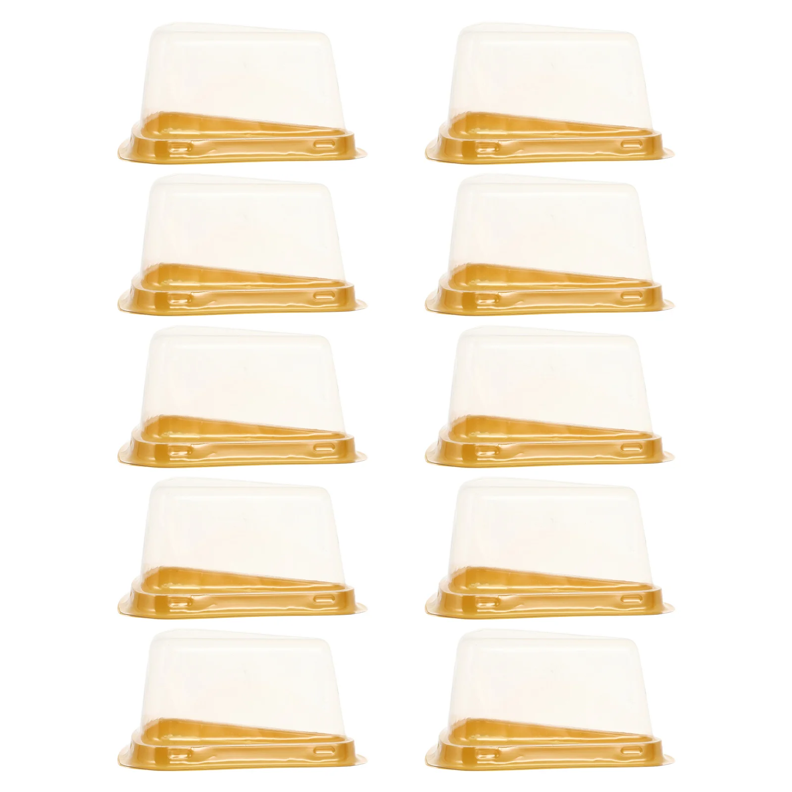 

100Pcs Clear Triangle Cake Containers Material Perfect for Cheesecake Mousse Triangle Cake Box Dessert Packing Box