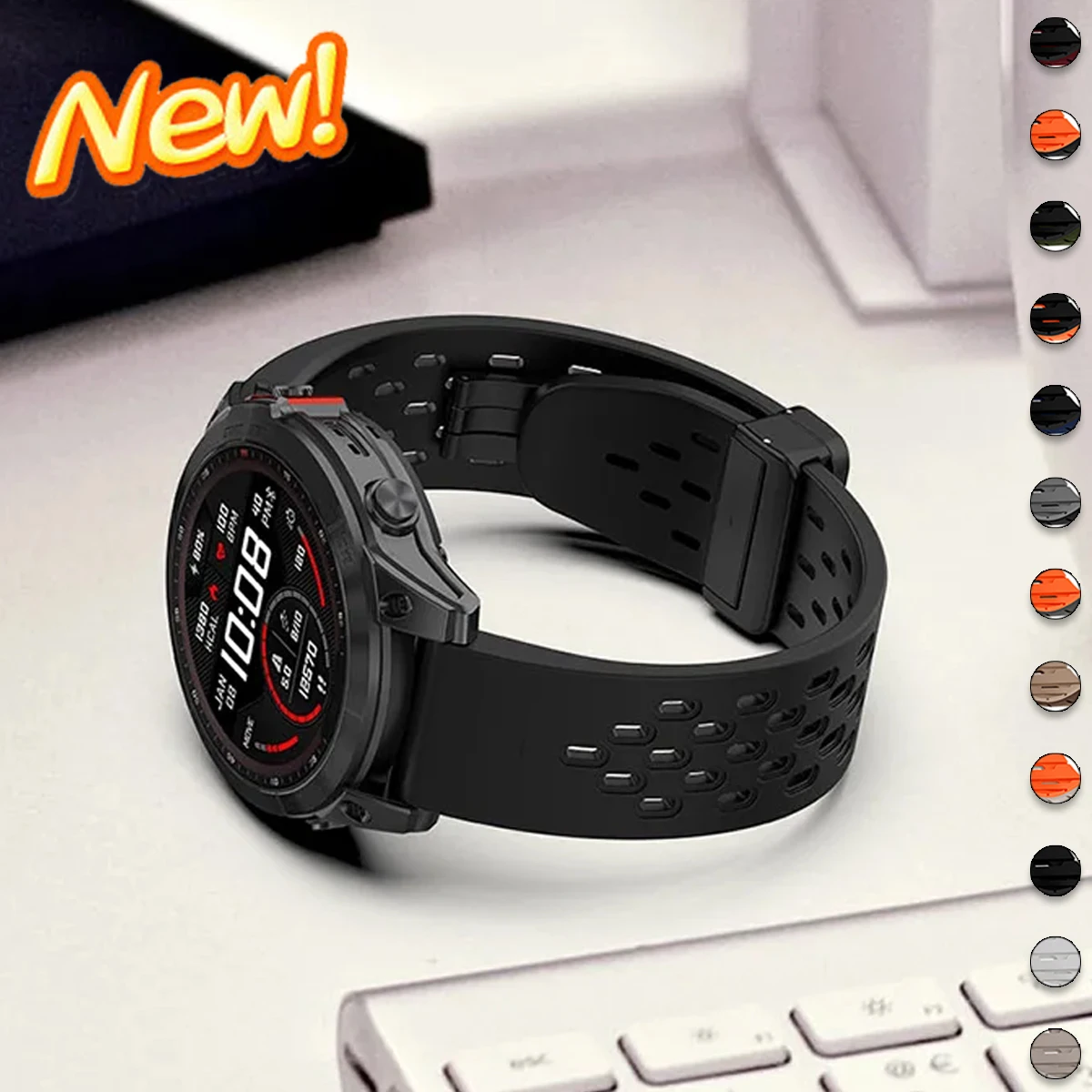 Quick-Fit-Silikonarmband für Garmin-Uhr Fenix 6/6X/6XPro/7/7X/5//5s/5X/5XPlus/3 20 22 26 mm Smartwatch Forerunner 945 Armband