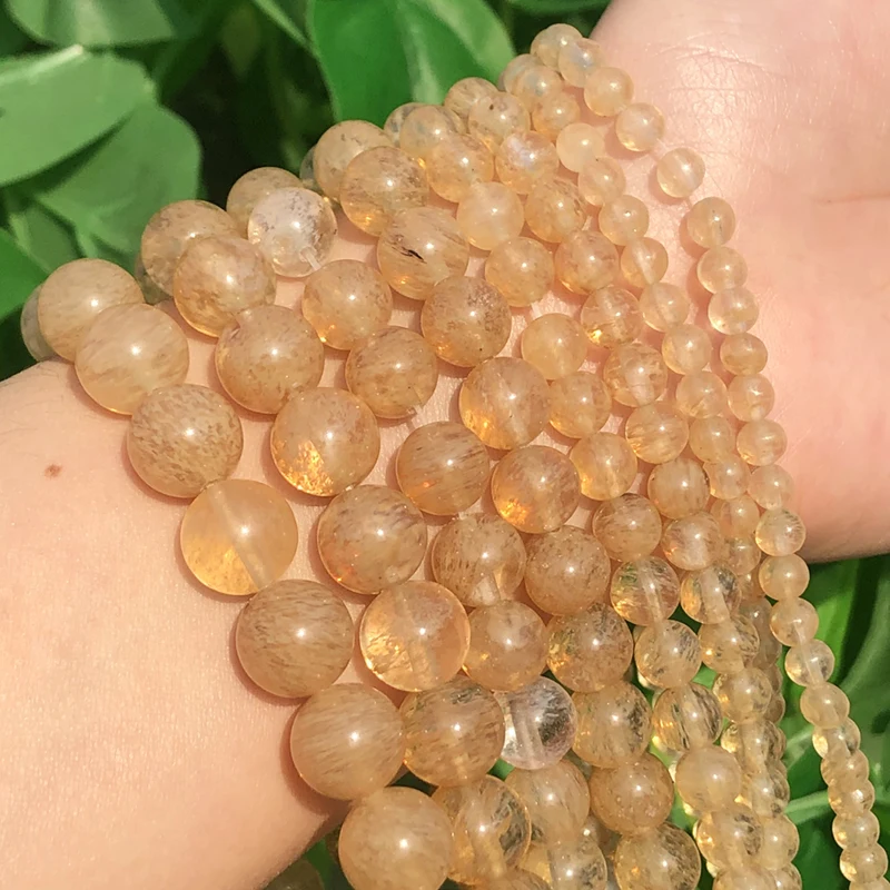 Natural Stone Citrines Quartz Loose Beads 15\