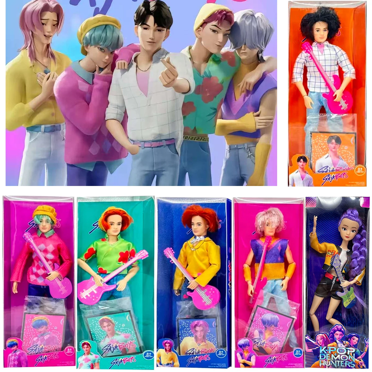 

HOT Doll Toys Kpop Demon Hunters Action Figure Toy Rumi Mira Zoey Beautiful Female male groupDolls Plastic DIY Toy for Girls