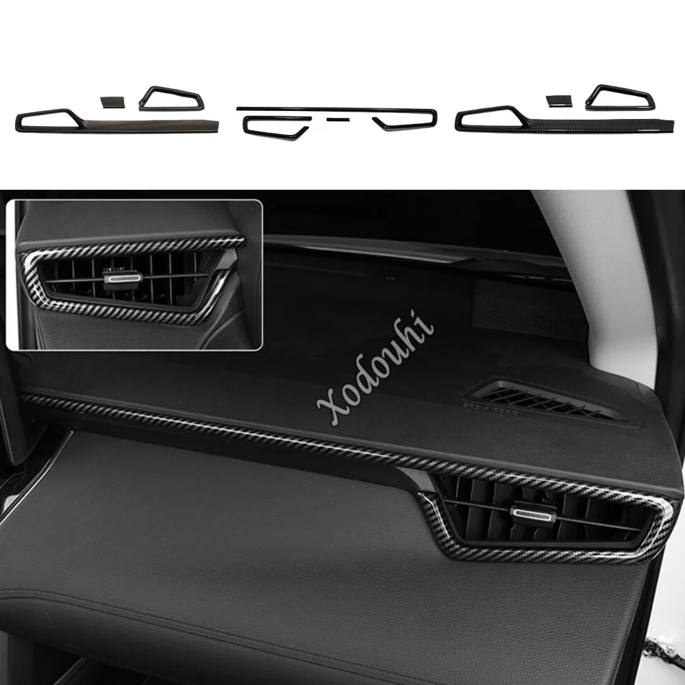 

ABS Car Left+Right Air Vent Cover Trim Decoration Frame Stick Interior Accessories For Toyota Corolla Cross XG10 2022 2023 2024+
