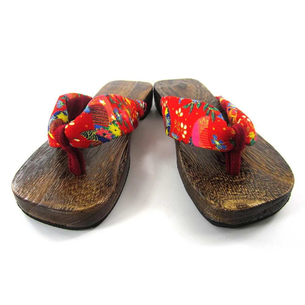 Brdwn Inuyasha Hell Girl Women's Kikyou Enma Ai Cosplay Shoes Clogs Wooden Geta Sandals