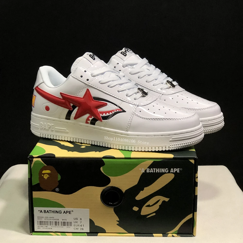 Original Classic Bape Sta Women Men Height Increase Platform Shoes Fashion BAPESTA Couple AF Male Female Unisex No-Slip Sneakers