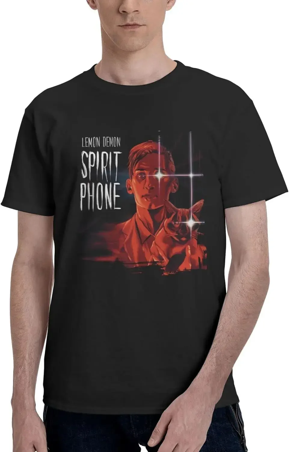 

Футболка Lemon Demon Spirit Phone Мужская, Повседневная рубашка с коротким рукавом, на лето