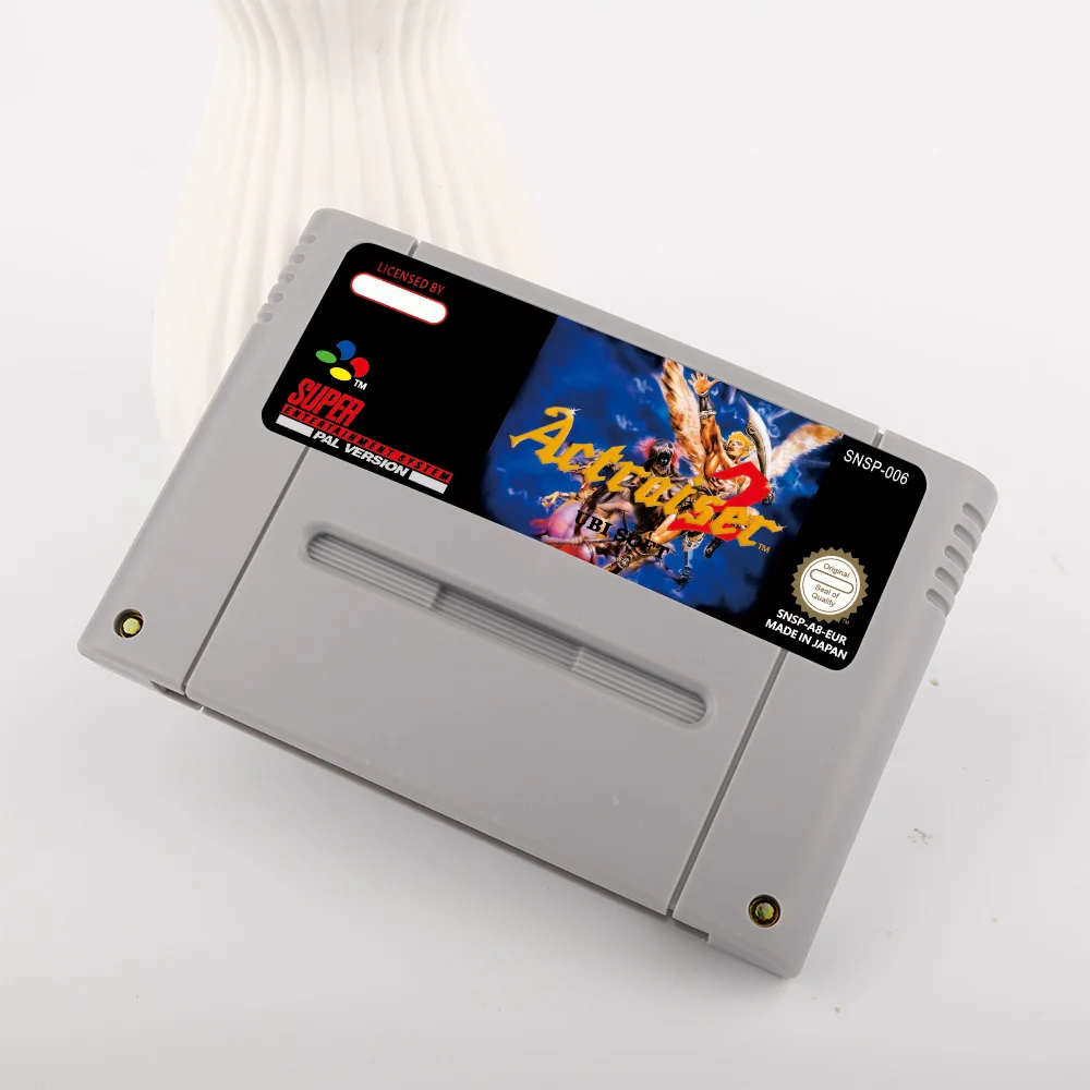 ActRaiser 2  Action Game for SNES 16 Bit Game Card for EUR PAL Version SNES video Game Console FOR Nintendo