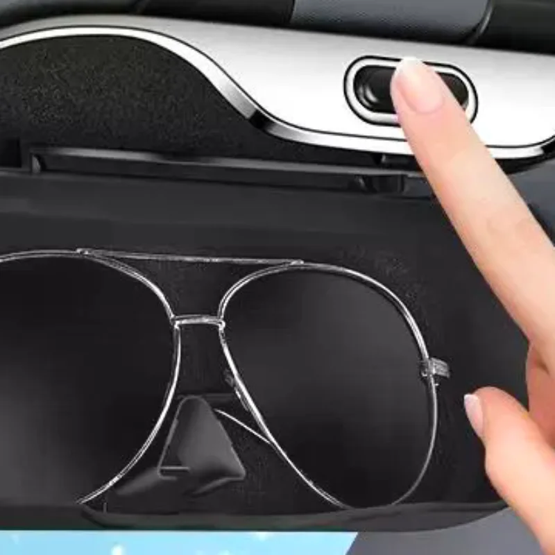 

Многофункциональный автомобильный футляр для очков, портативный держатель для солнцезащитных очков, держатель для очков для вождения, чехол для очков на солнцезащитный козырек