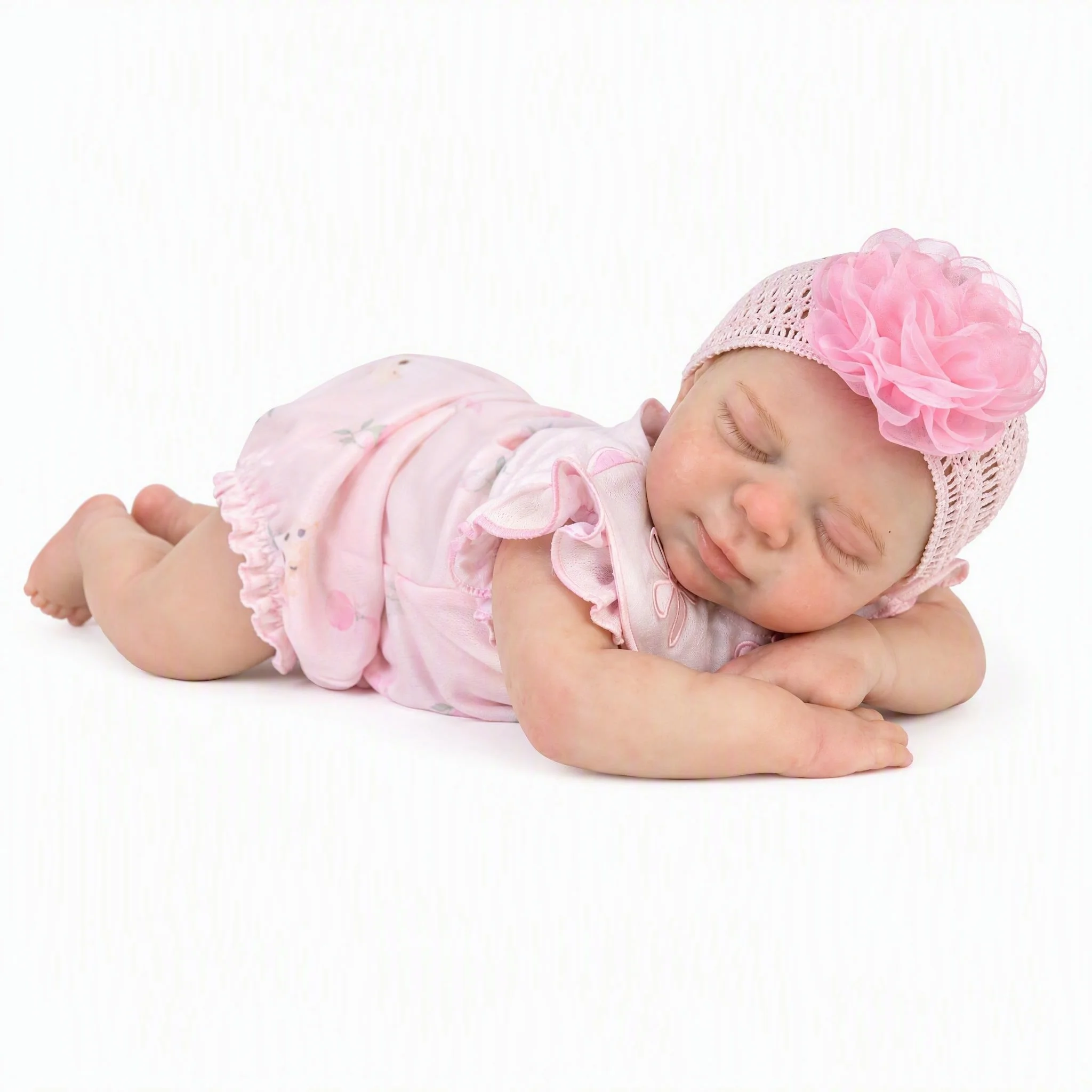 NPK 18inch Mouth Can Open Full Soft Solid latinum Silicone Bebe  Real Baby Pascale Weight Comes With Pacifer In The Picture