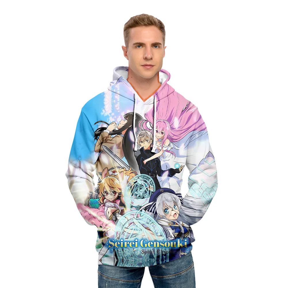 Seirei Gensouki Spirit Chronicles kawaii anime hoodies Printed novely sweatshirt casual hoodies swearshirt  streetwear  hoodies