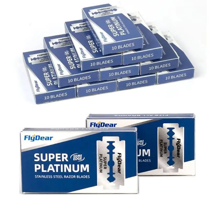 20/80/160 قطعة شفرات حلاقة لقص الشعر، شفرات حلاقة آمنة للرجال ذات حدين، أدوات تصفيف الشعر الاحترافية من الفولاذ المقاوم للصدأ #1