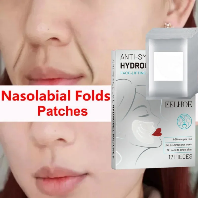 Parche hidroristalino reafirmante de líneas finas, antienvejecimiento, levantamiento, flacidez de la piel Facial, mascarillas de nutrición profunda,