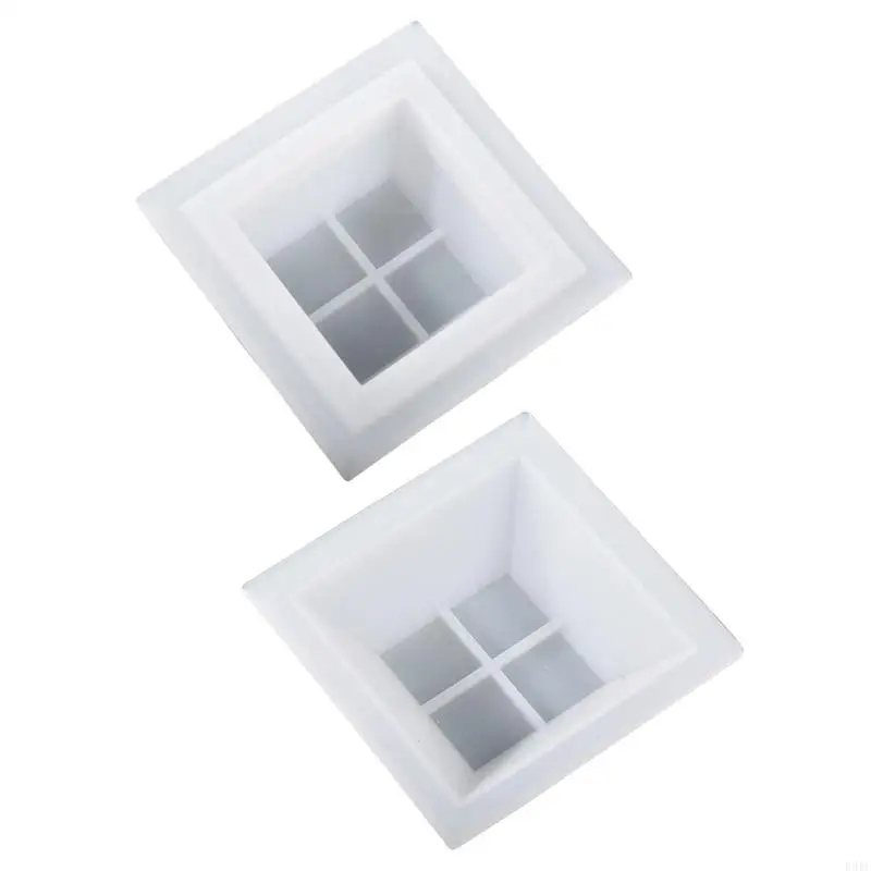 

R3MC Silicone Molds for Storage Box Pyramid Holder Silicone Resin Mold Jewelry Box